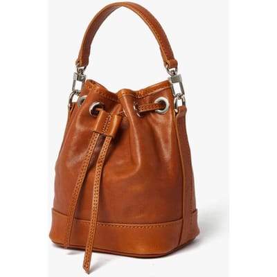 Emmerzak van topnerfleer, Retro niche-ontwerp, Modieuze handtas, High-end schoudertas/crossbodytas brown