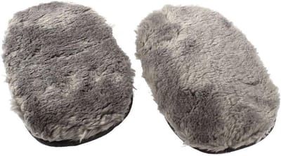 Reinigingshandschoen - Poets mitt - Auto poetsen - Pluche materiaal - 24 x 16 cm - Grijs