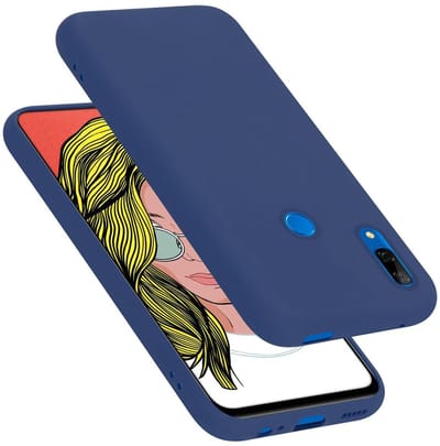 Cadorabo Hoesje geschikt voor Honor 10 LITE / Huawei P SMART 2019 in LIQUID BLAUW - Beschermhoes gemaakt van flexibel TPU silicone Case Cover