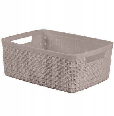 Curver Jute Opbergmand S 5L - Beige, Gerecycled Plastic