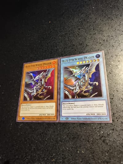 2 stuks/set Yu-gi-oh! Blauwe-Ogen Witte Draak Zelfbeheersing Verzamelen Handtekening Handel Flash Card Anime Cartoon Kerstmis Hoge Kwaliteit Cadeau gray