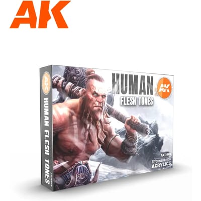 AK interactive AK11603 - Human Flesh Tones - 6 x 17 ml