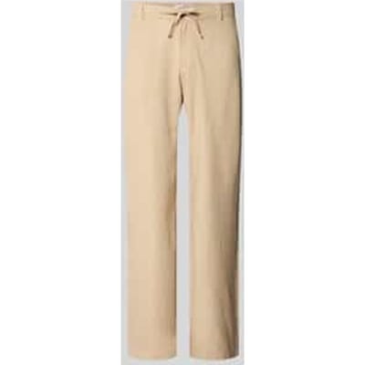 loose fit broek van mix van katoen en linnen model 'BRODY'