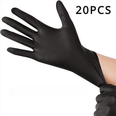 100/50/20 STUKS Zwarte Nitril Handschoenen Verdikte Wegwerphandschoenen voor Schoonmaken Kapper Waterdicht Afwassen Tattoo Handschoenen L