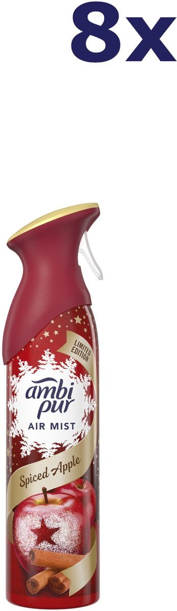 8x Ambi pur Luchtverfrisser- 185ml spiced apple