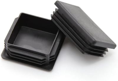 Plastic Plug - Dop Beschermkap - Meubels Beschermen - Antislip Mat - 25mm x 25mm - Zwart