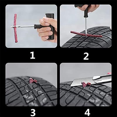 Heavy Duty Bandenreparatieset - T-handvat Set voor Lekke Banden Onderweg