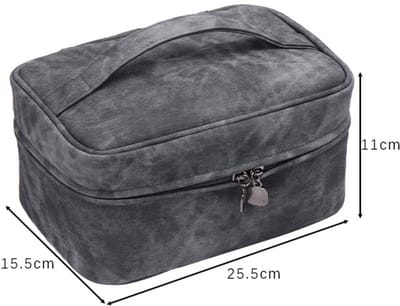 PU Cosmetic Storage Wash Bag – Grey