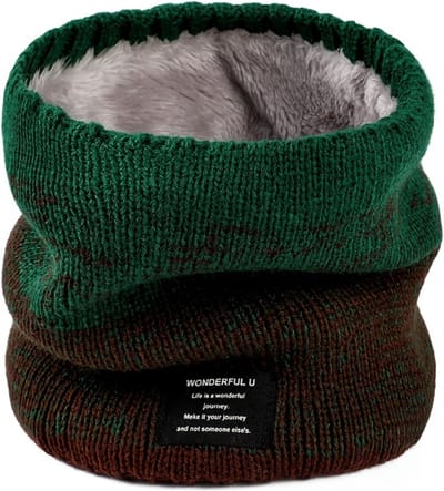 Nivard Nekwarmer - Dames - Fleece - Motor - Bandana - Masker - Colsjaal - Sjaal - Gewatteerd - Skiën - Winter - Fietsen - Groen