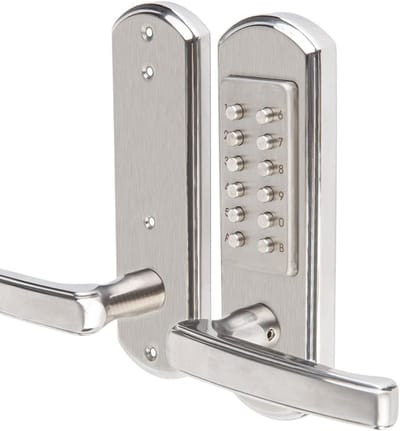 Mechanisch Deurslot - Sleutelloos Codeslot - Beveiliging Voordeur - Roestvrij Staal 304 - 26.9x8.1x18cm - Rechts Handvat