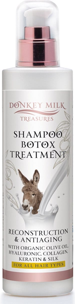 Pharmaid Donkey Milk Treasures Shampoo Botox Treatment – Herstel & Anti-Aging Verzorging voor Alle Haartypes (250ml)