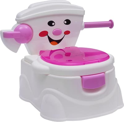 Kindertoilet Potje - Babypotje Trainer - Zindelijkheidstraining Kind - Met Rugleuning Handgrepen - 36 x 30 x 42 cm