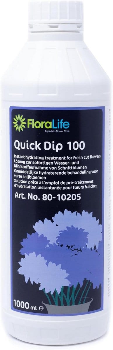 Snijbloemen Verzorgingsmiddel Quick Dip voor Directe Wateropname - 1 Liter