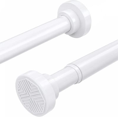 Douchegordijnstang - Telescoopstang - Badkamer Inrichten - Boorvrije Montage - 70 tot 192 cm - Wit
