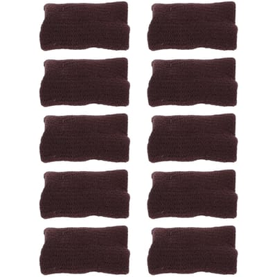10 stuks Vingerhoezen Beschermers Sport Elastische Duimhoezen Vingerbrace Bandjes PijnverlichtingBruin bruin