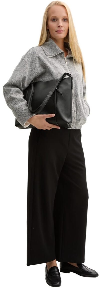 Tom Tailor - TTBECA M buideltas met ritsdetails - Maat ONESIZE - schwarz / black