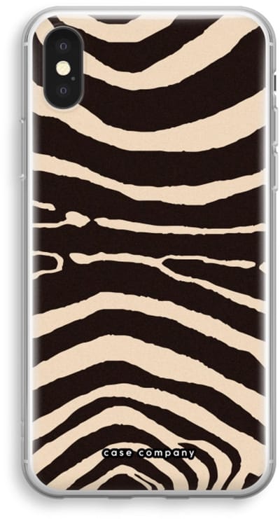 Case Company® - Hoesje geschikt voor iPhone XS hoesje - Arizona Zebra - Soft Cover Telefoonhoesje - Bescherming aan alle Kanten en Schermrand