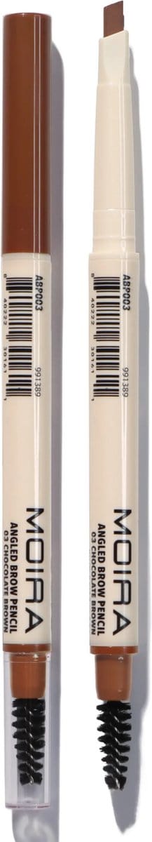 Moira Angled Brow Pencil 003 Chocolate Brown - Wenkbrauwpotlood - Vegan