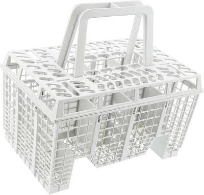 Bestekmand Vaatwasser - Bestekhouder Keuken - Hygiënisch Reinigen - Originele Code - 24.5 x 14.2 x 16 cm - Wit