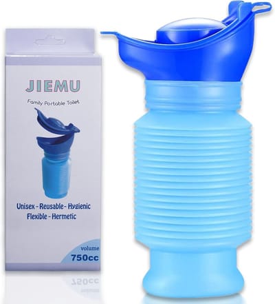 Krimpbaar urinoir 750 ml voor mannen en vrouwen - Draagbaar mobiel toilet voor camping en reizen