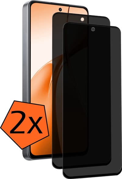 Screenprotector - 2 Stuks - Geschikt voor OnePlus Nord CE4 - Privacy Filter - Gehard Glas - Beschermglas - Tempered Glass - Screen Protector