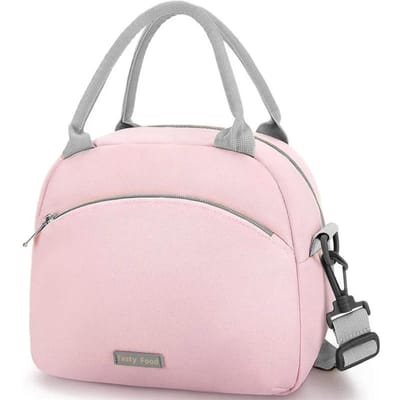 Lunchtas Vrouwen Geïsoleerde Messenger Bag Mannen Waterdichte Lunchkoeler Geïsoleerde Lunchbox Draagbare Handtas Picknick Bento Tas roze