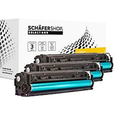 Schäfer Shop Select  voordeelset 3x toner identiek aan HP 128er, CMY, multipack