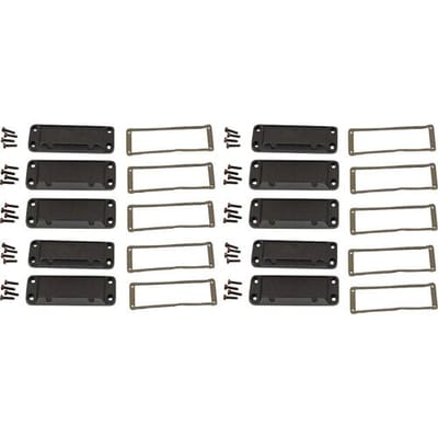 Hammond Electronics End plate Aluminium Zwart (l x b x h) 16 x 87 x 31 mm 10 stuk(s)
