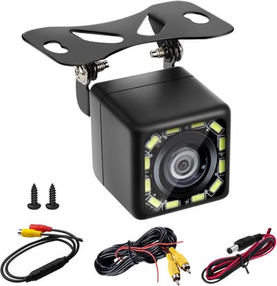 Solidchoice - 1080P Ultra HD Achteruitrijcamera met 170° Hoek en IP68 Waterdicht
