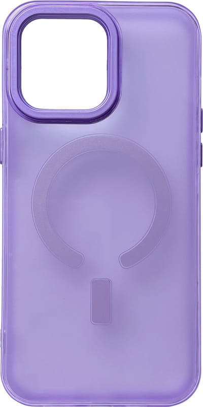 Casemania Hoesje Geschikt voor Apple iPhone 15 Paars - Extra Stevig Siliconen Back Cover - Geschikt voor Magsafe