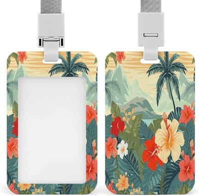 ID-badgehouder met lanyard - Naamplaatjeshouder werkkaart - Identificatie tonen - Veilig slide-out mechanisme - 109 x 69 cm - Zwart