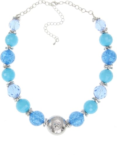 Behave ketting - Facet geslepen en decoratieve kralen - Nikkelvrij - Modeaccessoires