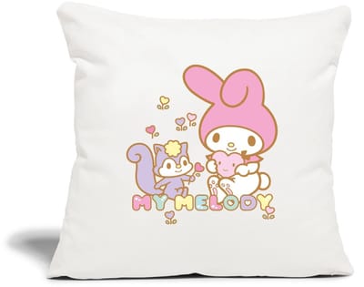 My Melody Plukt Hartbloemen Met Risu Sierkussenhoes, 45 x 45 cm