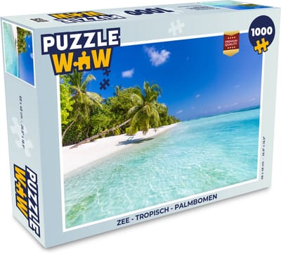 Puzzel Zee - Tropisch - Palmbomen - Legpuzzel - Puzzel 1000 stukjes volwassenen