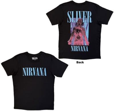 Nirvana - Silver Heren Tshirt - S - Zwart