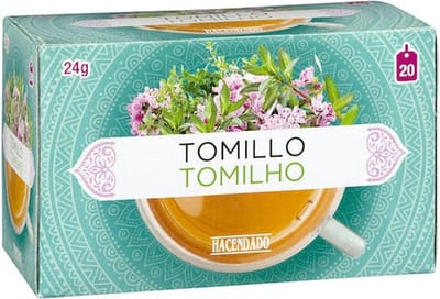 40 ZAKJES TIJM THEE TOMILLO NATUURLIJKE INFUSIE TEGEN VERKOUDHEID, HOEST, SPijsVERTERING & MENSTRUATIEPIJN  BOOST JE IMMUNITEIT, DIURETISCH & DETOX  ONTSPANNEND EN VERWARMEND VOOR DE WINTER!