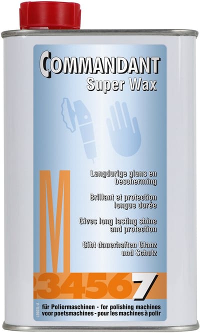 Commandant Super Wax M7 - Geeft diepe glans - Langdurige bescherming - Voor alle lakken/polyester - 500gr