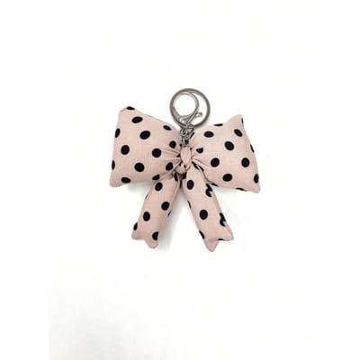 Mignon Rose Rembourré Nœud Porte-clés Charme de Sac Style Jeune Fille Nœuds Cadeaux d'Été pour Demoiselles d'Honneur rose