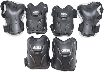 Beschermingsset Volwassenen - Sport Veiligheid - Actieve Sporten - Compleet 6-Delig - 22x39x10cm