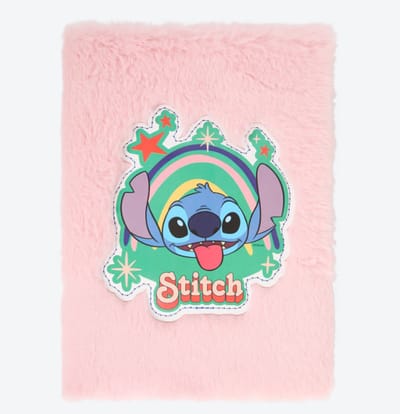 Disney - Stitch - pluche notitieboek - A5 - Roze