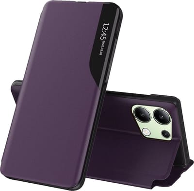 Hoesje geschikt voor Xiaomi Redmi Note 13 4G - Techsuit eFold Book Case - Paars