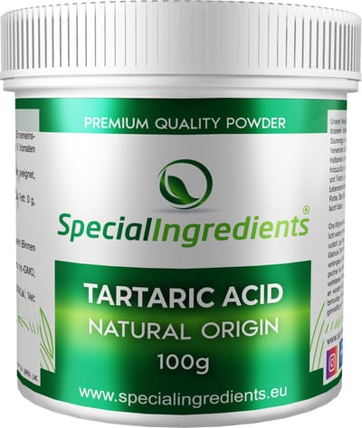 Wijnsteenzuur - 10 kg - Tartaric Acid - Zuurteregelaar & Textuurverbeteraar - Perfect voor Bakken, Wijn & Snoepgoed - Voorkomt Kristallisatie - Vegan & Glutenvrij - Moderne Gastronomie - Moleculair Koken - Hersluitbare Pot - Recycled Plastic