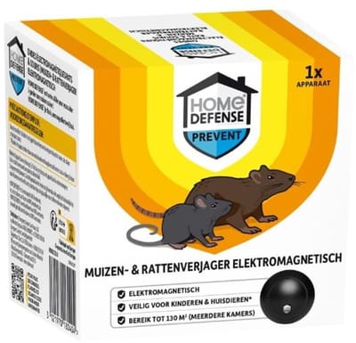 KB Home Defense muizen- en rattenverjager 130 m² - Effectieve Rattenverjager - Met gratis cheatsheet
