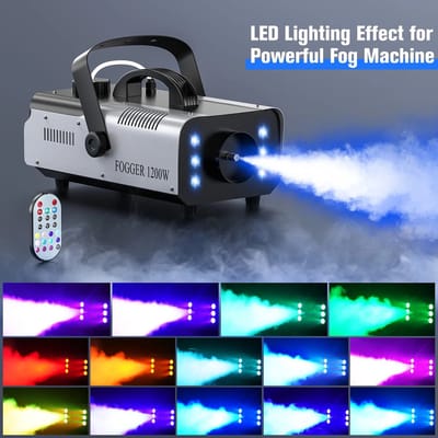 Zolara Rookmachine - met LED - Geïntegreerde podiumverlichting - Krachtige rookproductie - Rook machine - Feestartikelen - 1200W - DJ