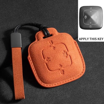 Lederen 4 Knoppen Auto Afstandsbediening Sleuteletui Cover Voor Zeekr X 001 007 009 Volledige Beschermer Fob Sleutelhanger Sleutelring Decoratie Accessoires