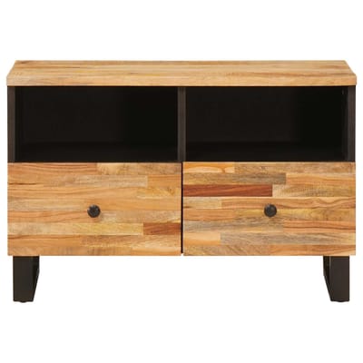 vidaXL - TV - Kast - met - opslag - Bruin - 70 - x - 33 - x - 46 - cm - Massief - Mango - Hout