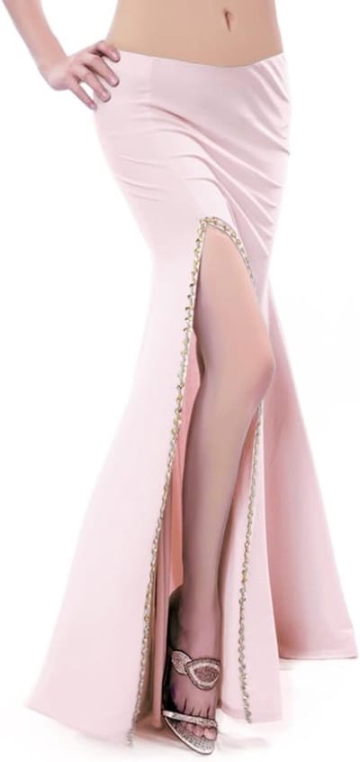 Oriental dansrokken voor vrouwen, sexy buikdansrokken, lange rok voor buikdansen, volwassen buikdanskostuums, split buikdansoutfits