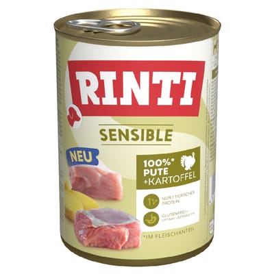 Rinti Sensible 6 x 400 g - Kalkoen & Aardappel