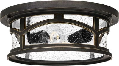 Quoizel LED Buitenlamp Marblehead | 2X E27 Max 60W | IP44 | Dimbaar | Palladian Bronze