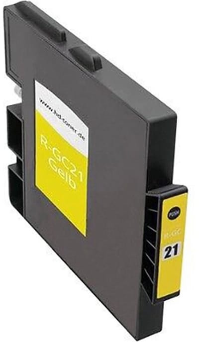 GC-21Y Geel - Huismerk inktcartridge compatible met Ricoh Aficio GX 3000S / Ricoh Aficio GX 3050N / Ricoh Aficio GX 3050SFN / Ricoh Aficio GX 5050N / Ricoh Aficio GX 7000